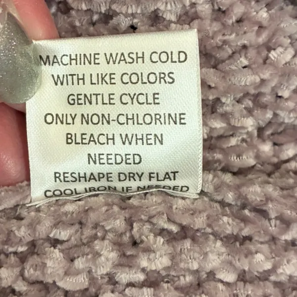 Altar'd State Nirvana Mauve Chenille‎ Waffle Knit Balloon Sleeve Sweater XS - Image 6