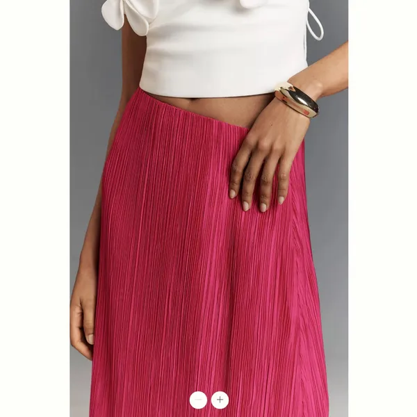 Anthropologie The Tilda Maxi Slip Skirt: Plisse Edition - Image 4
