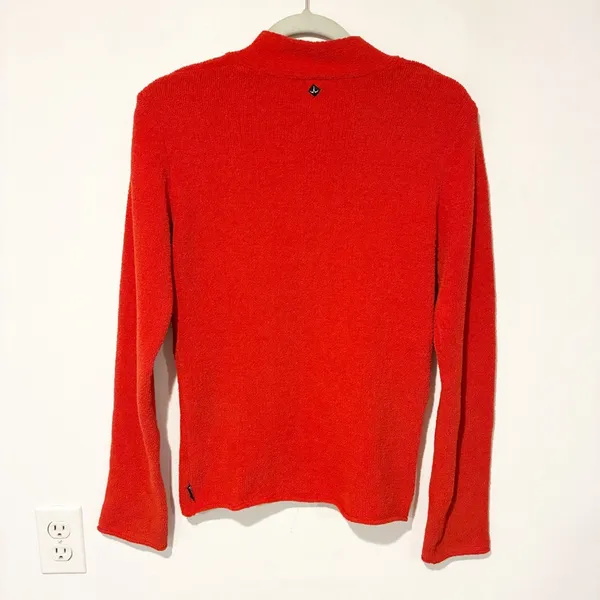 PRANA Red‎ Breathe Chenille Knit V Neck Sweater Size Medium - Image 5