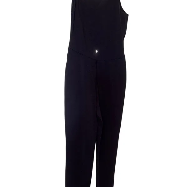 Old Navy Active PowerChill One Shoulder Jumpsuit Navy Blue Small Go-Dry Bodysuit - Image 3