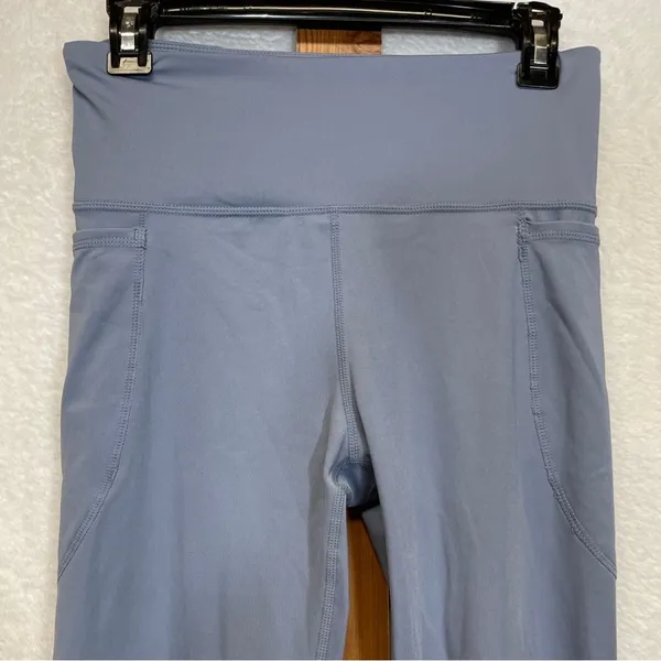 Joy Lab Light Blue High Rise‎ Perforated Cropped Leggings Size M - Image 2