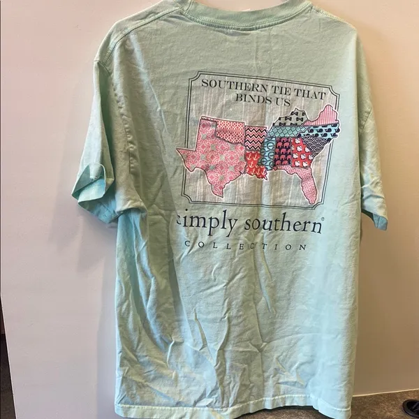 Simply Southern Unisex Mint Green Short Sleeve Tee - Image 2