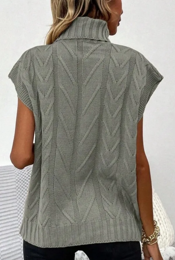 SheIn Solid Turtleneck Knit Top - Image 4