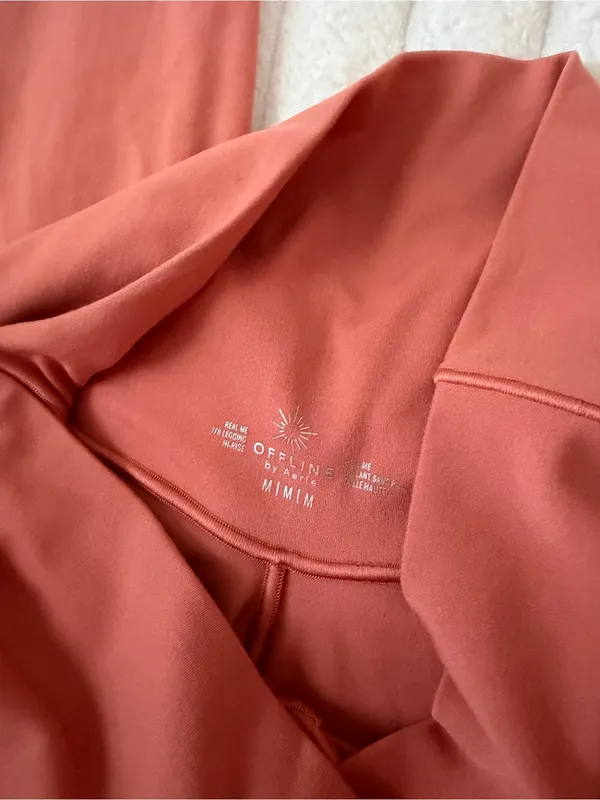 aerie High-Waist V-Front Leggings — Rust - Image 3