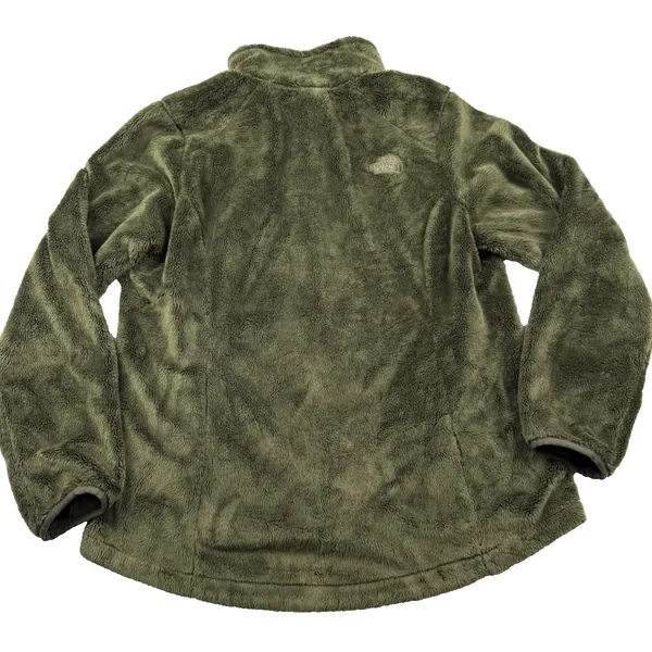 North Face Women's Osito Coat Jacket High Pile Teddy‎ Fleece Size Large Green - Image 2