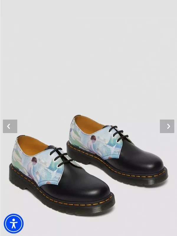 Dr. Martens 1461 THE NATIONAL GALLERY SEURAT OXFORD SHOES Bathers at Asnières - Image 3