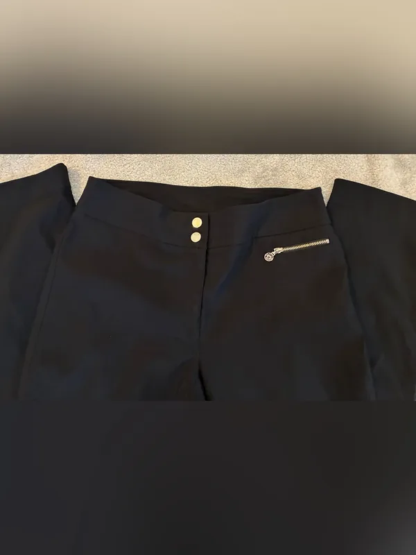 Anne Klein Black Straight Leg Dress Pants Size 4 - Image 3