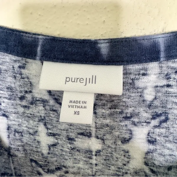 Pure Jill Casual Sleeveless Tie Dye Linen Blend Dress Size XS - Image 5