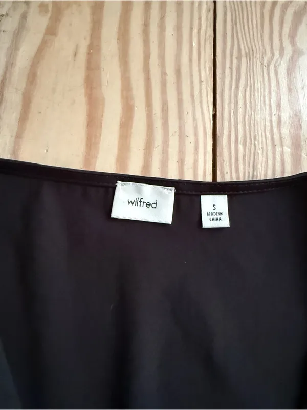 Wilfred Black Wrap Blouse S - Image 3