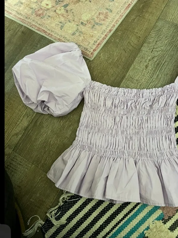 ASTR The Label SAVINA BUBBLE SLEEVE TOP SOLD OUT ONLINE size XS - Image 6