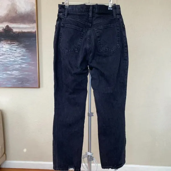 Abercrombie & Fitch Curve Love The ‘90s Straight Ultra High Rise Jean Black 2 26 - Image 4