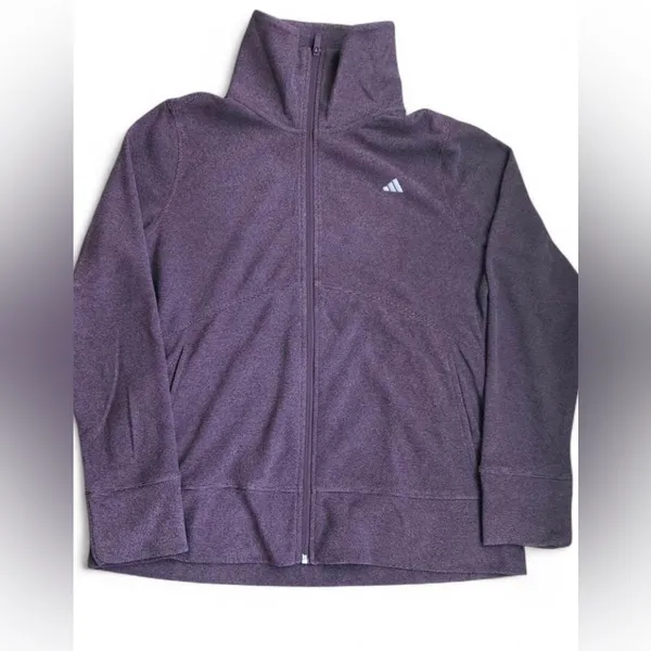 Adidas Women's Utility Jacket in Rich Purple Size L - Image 3