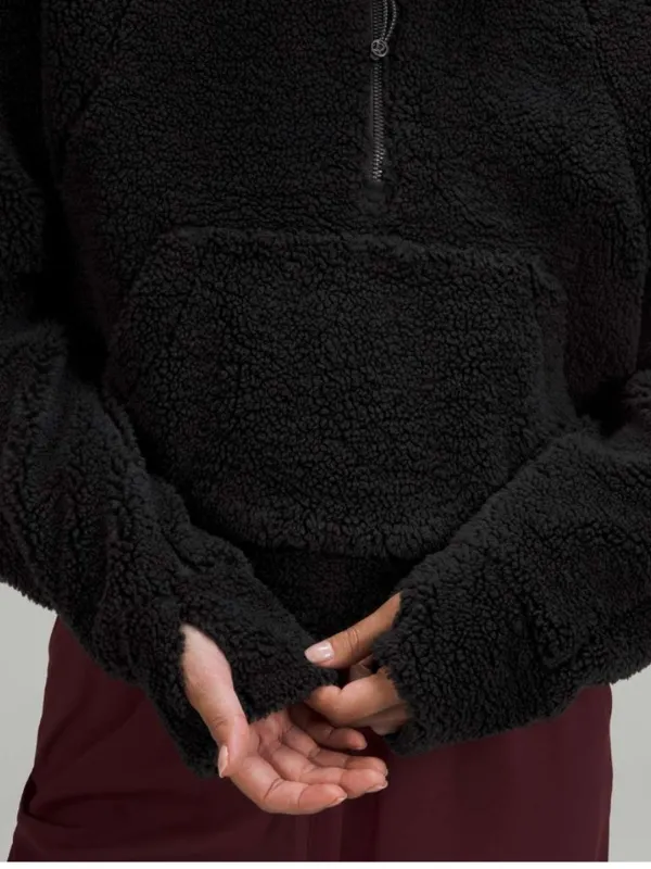 Lululemon Scuba Oversized Fleece Funnel Neck Black - Size XS/S - Image 4