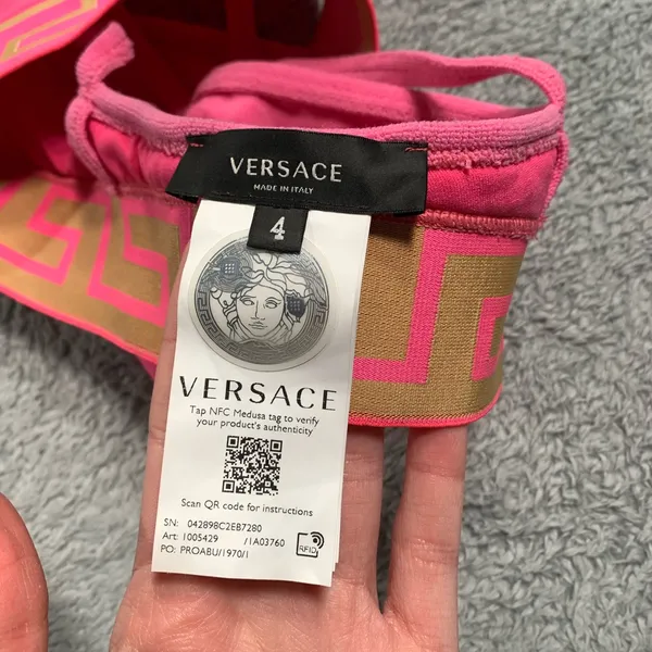 Versace medusa Women's Pink Bralette 4 - Image 7