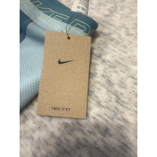 Nike Pro Womens Training Dri-FIT 7/8 Length Leggings Teal Grey Size M DX0063 NWT - Image 2