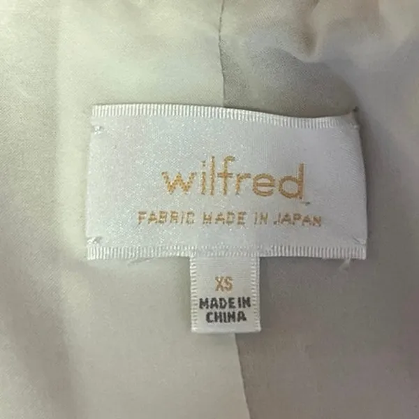 Aritzia Wilfred Timbre Tan Cream Sleeveless Snap Moto Vest Coat Jacket Size XS - Image 5