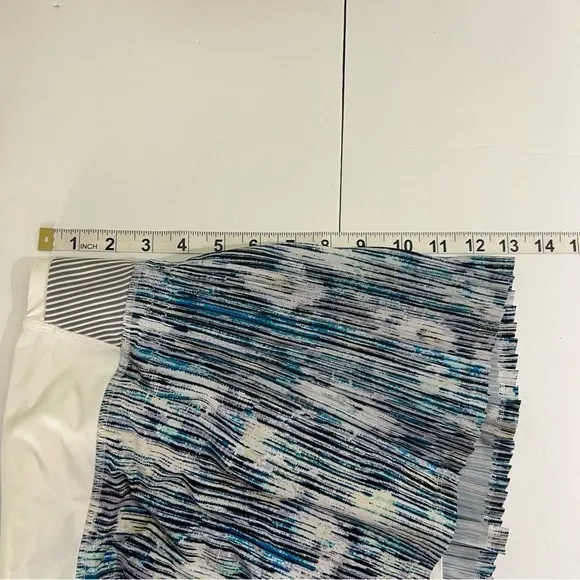 Lululemon Time‎ To Shine Skirt Skort Size 10 Blurry Belle Battleship Stripe - Image 9