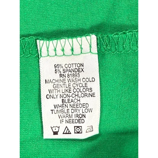 Isaac Mizrahi Live Kelly‎ Irish Green Short Sleeve T-Shirt Dress Size XS Spring - Image 6