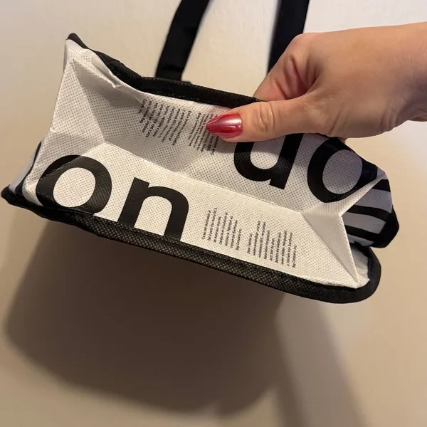 Lululemon Black and White Tote - Image 5