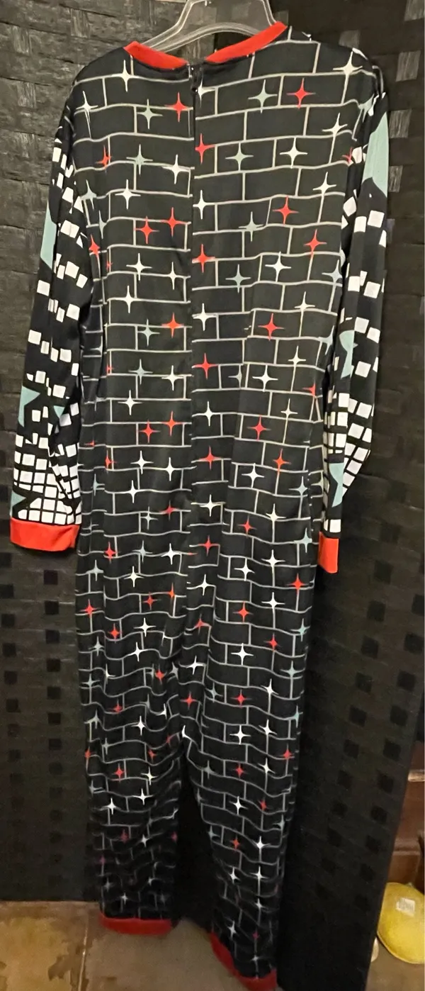 Holiday Time Santa Claus unisex bodysuit Christmas Onesie sz Lg RARE works! - Image 13