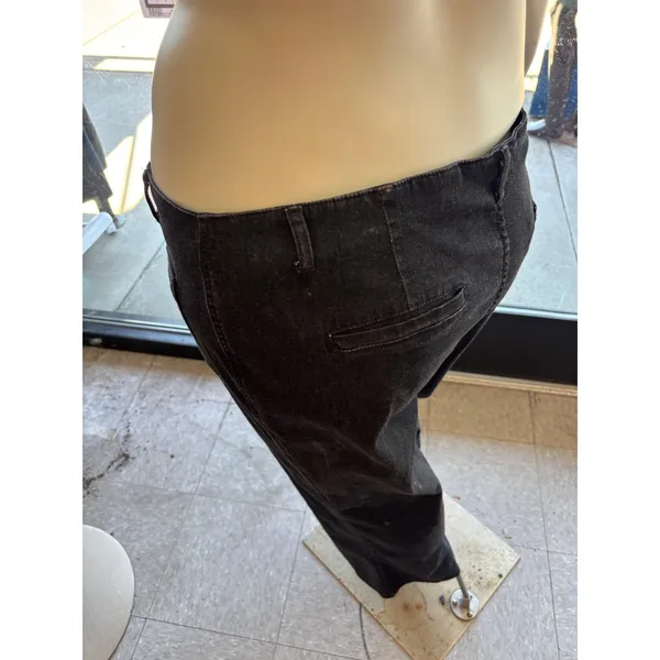 Black High Waisted Straight Leg Patch Pocket Denim Jeans‎ 2XL LC7874537-P2 - Image 3