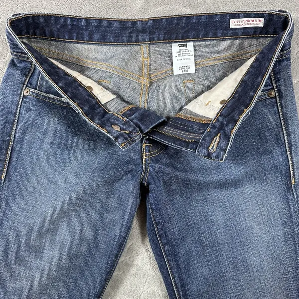 Vintage LEVI'S Jeans Womens 28 90's Made in USA Premium Ultimate Bootcut Y2K - Image 6