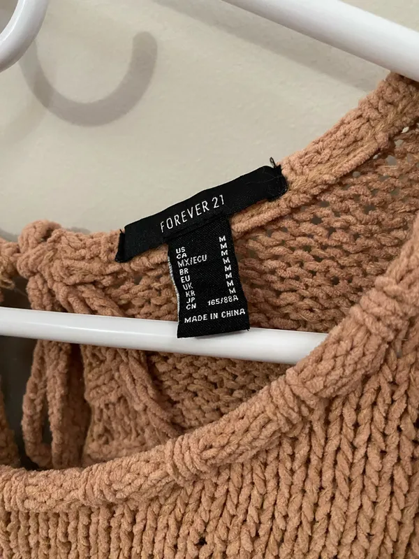 Forever 21 Warm Beige Oversized Sweater - Image 4