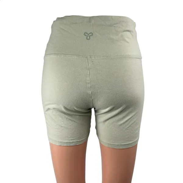 Aritzia Tna Womens Green High Waisted Activewear Sports Yoga Biker Shorts Size M - Image 2