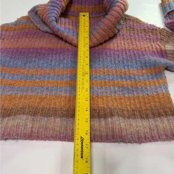 Anthropologie Multicolor Cowl Neck Sweater - Image 5