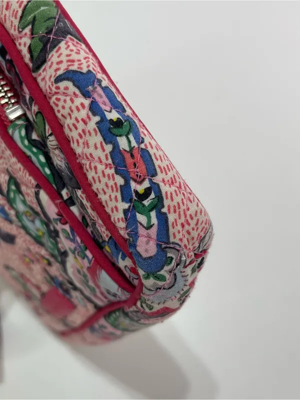 Vera Bradley Lil Hipster Shoulder Bag Floral Print Heart Lined Built in Wallet - Image 5