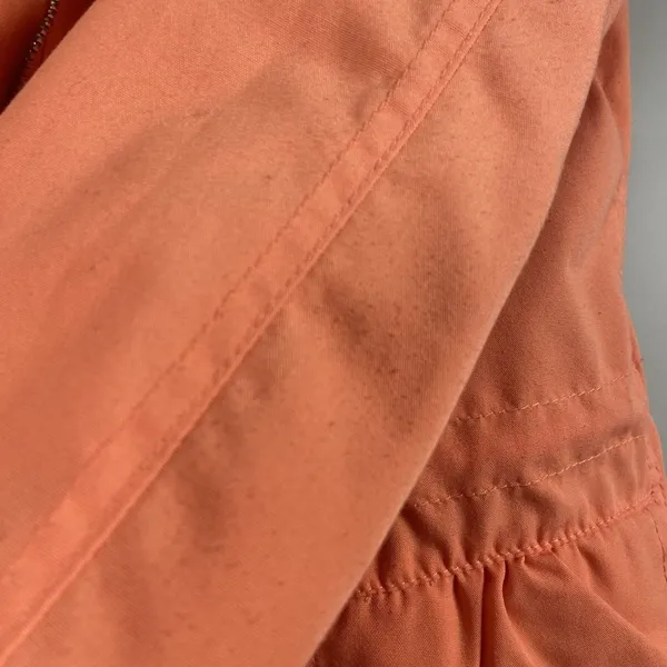 Coogi Jacket Womens Size M Orange‎ Studded Hood Casual Full Zip Australia Cotton - Image 6