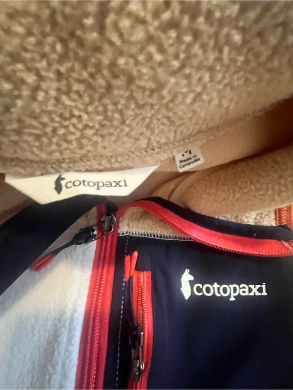 cotopaxi Cream, Tan & Black Half-Zip Fleece Pullover - Image 5