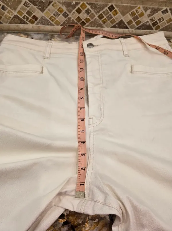 We The Free Wide Leg Crop Pants Cream Size 35 - Image 3