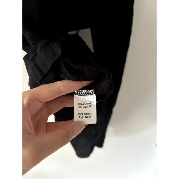 Superdown x Revolve Trina Shift Black Halter Tie Dress NWT Size S - Image 6