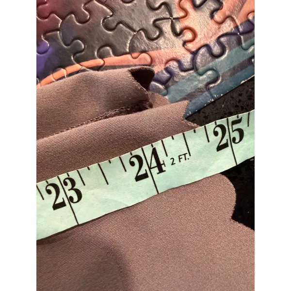 Aerie Offline Real Me High Waisted Leggings Taupe Scalloped Hem Size M‎ - Image 6