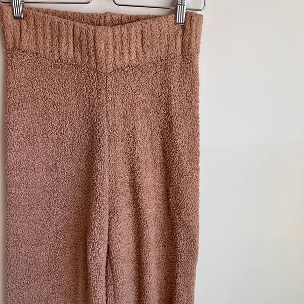 SKIMS Wide Leg Cozy Knit Pants in Camel - Image 3