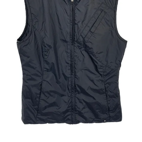 Burton Black Puffer Vest Large Lightweight Outdoor Snowboarding Zip‎ Up Women's - Image 3