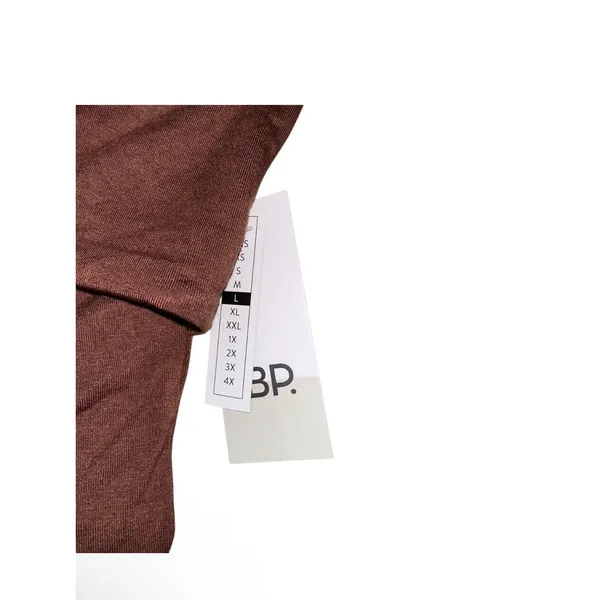 BP. Naomi Halter Top Womens Sz L Brown Rayon Stretch Crossed Straps Comfortable - Image 3