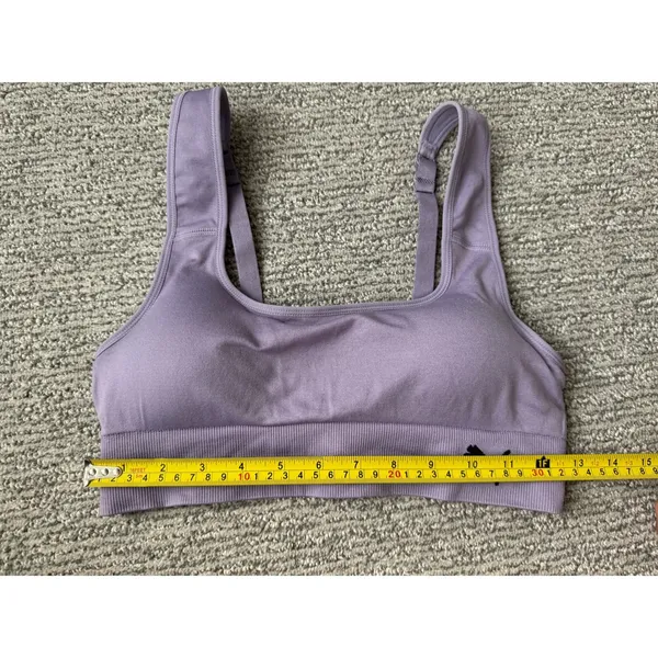 Puma Womens Seamless Sports Bra‎ Lavender Purple Adjustable Straps Size Medium - Image 4