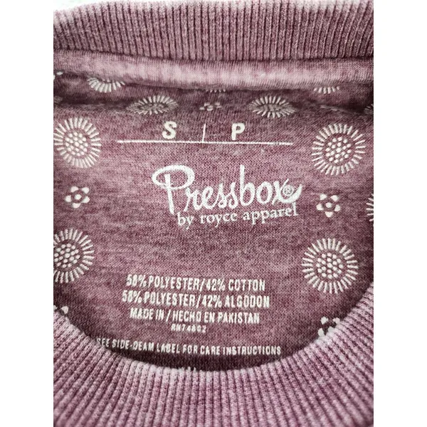 Women's SMALL Pressbox Minnesota Golden Gophers Vintage Wash Pullover Sweatshirt - Image 8