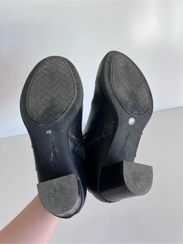 Giani Bernini Artmyss Padded Insole Faux Leather Ankle Boots Black Size 6 - Image 8