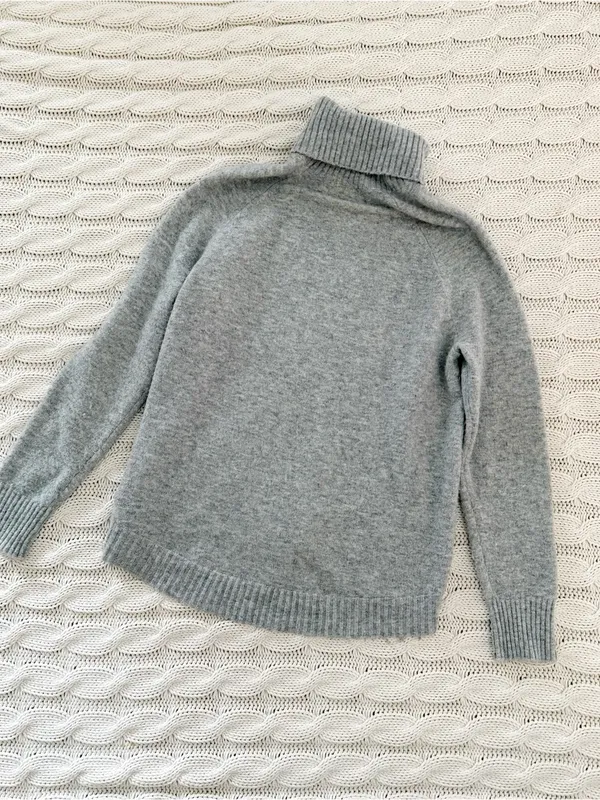 J. Crew Light Gray wool blend Turtleneck Sweater - Image 3