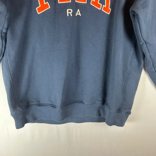 By Parra Womens Blue Orange Educational Crewneck Sweatshirt Large - Image 7