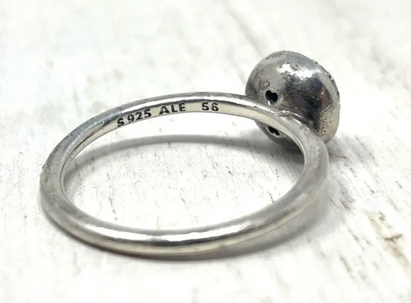 Pandora cluster dome ring, sterling silver, size 56 or 7.5 - Image 7