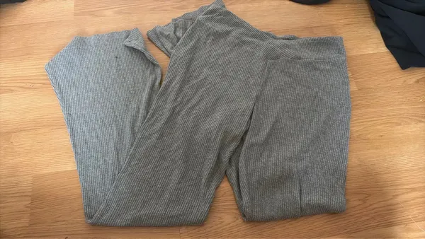 Grey wide leg lounge pants Gray Size M - Image 2