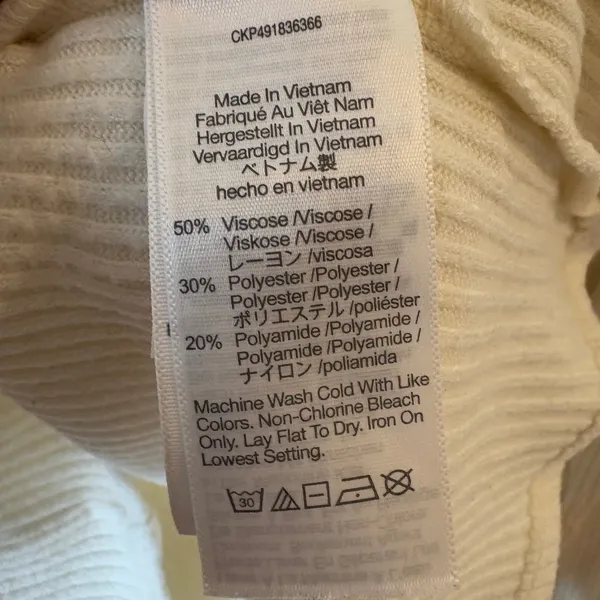 Madewell Brushed Long-Sleeve Henley Size Medium - Image 6