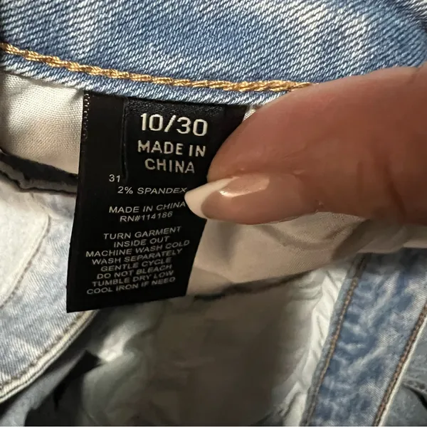 Frye Stevie High Rise Light Wash Straight‎ Denim Jeans - Image 13