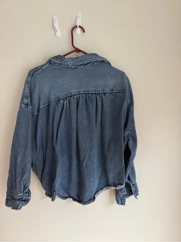 Washed Blue Women’s Button - Image 3