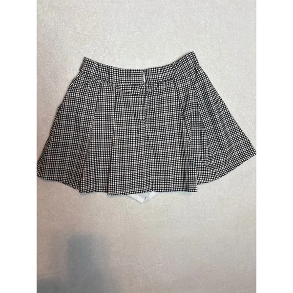 Hollister Ultra High-Rise Houndstooth Plaid Skort y2k preppy Academia - Image 4