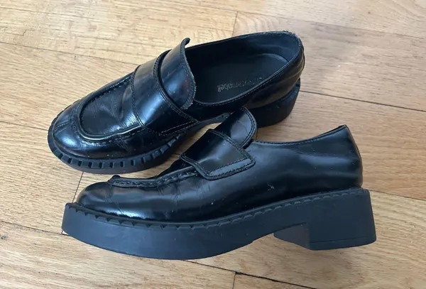 Jeffrey Campbell Black Loafers - Image 2
